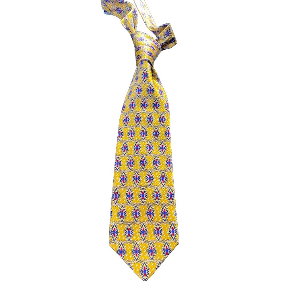 Jos. A Bank limited edition Signature gold #42/99 made. 100% silk
